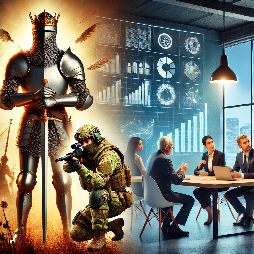 شوالیه یا تک تیراندازنبرد درون سازمان‌ها و 